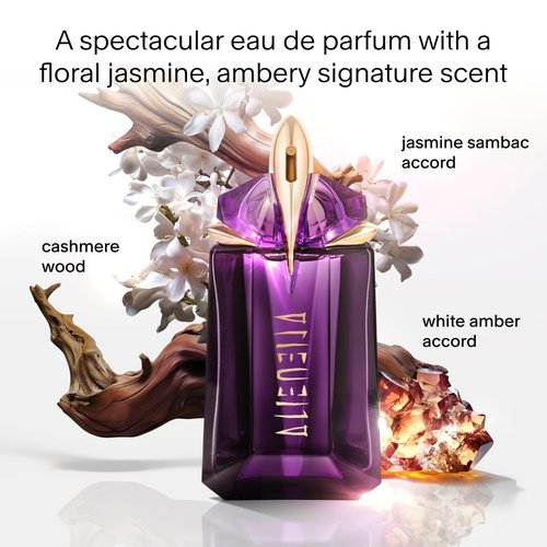 MUGLER Alien Eau de Parfum - Women's Floral & Woody Perfume - Jasmine, Wood, Amber - Long-Lasting Fragrance