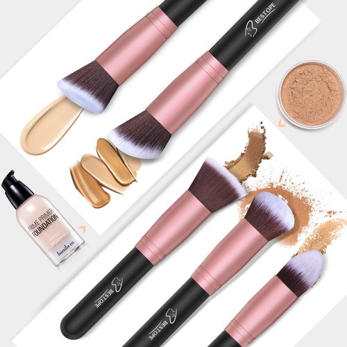 Makeup Brushes Makeup Brush Set - 16 Pcs BESTOPE PRO Premium Synthetic Foundation Concealers Eye Shadows Make Up Brushes set,Eyeliner Brushes(Black)