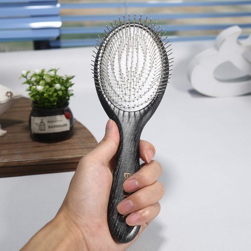 BESTOOL Paddle Detangler Hair Brush - Metal Bristles for Effortless Detangling & Massaging | All Hair Types, Wet & Dry