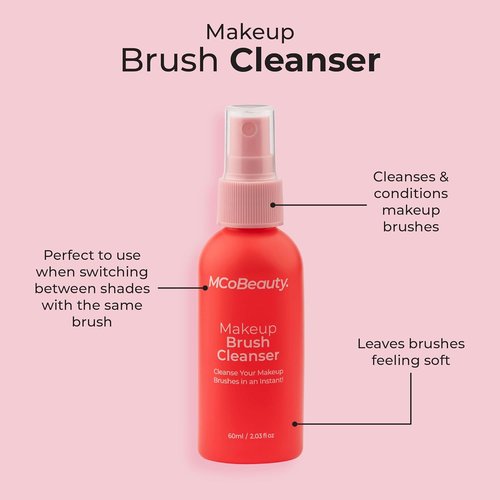 MCoBeauty - Makeup Brush Cleanser - Instant Refresher Spray for Quick, Gentle No-Rinse Cleaning
