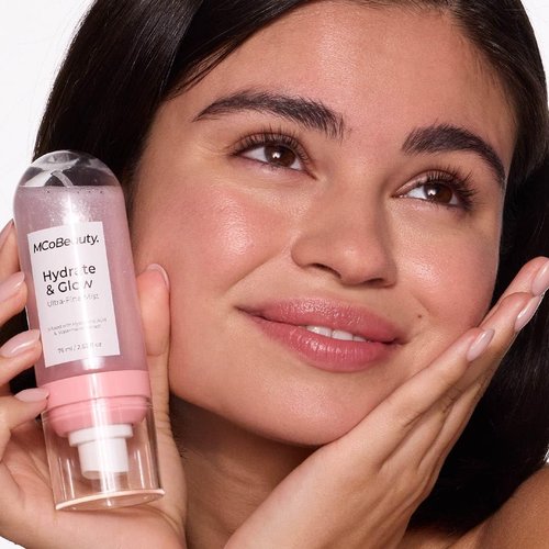 MCoBeauty Hydrate & Glow Mist - Ultra-Fine Hydrating Face & Body Spray with Hyaluronic Acid | Vegan & Cruelty-Free