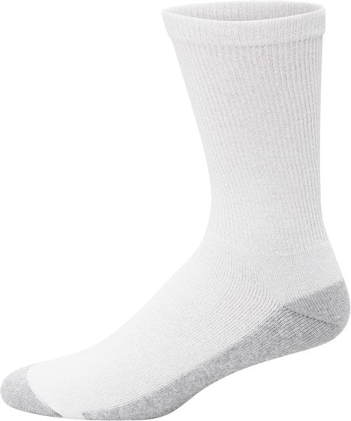 Hanes Men's Double Tough Socks - Moisture-Wicking Crew & Ankle Socks | Black & White Multi-Packs