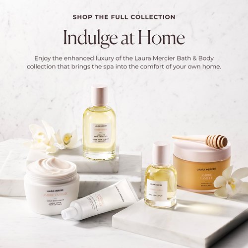 Laura Mercier Honey Bath, Foaming Bubble Bath, Long-Lasting Hydration, Helps Maintain Skin's Moisture, Provides Visible Radiance, Suitable for All Skin Types, Ambre Vanille