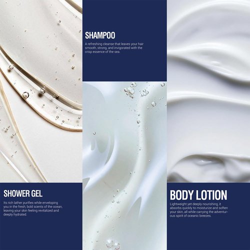 Skiennix Men's Gift Set - 3-Piece Fresh Ocean Scent Collection | Perfect for Birthdays & Father's Day