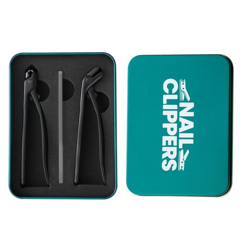 Upgraded ingrown toenail Clippers Set for Thick Nails for Seniors Ergonomic Angled Head and Heavy-Duty Long Handle for Thick Nails, Wide Jaw Nail Cutter with Catcher for Women and Men