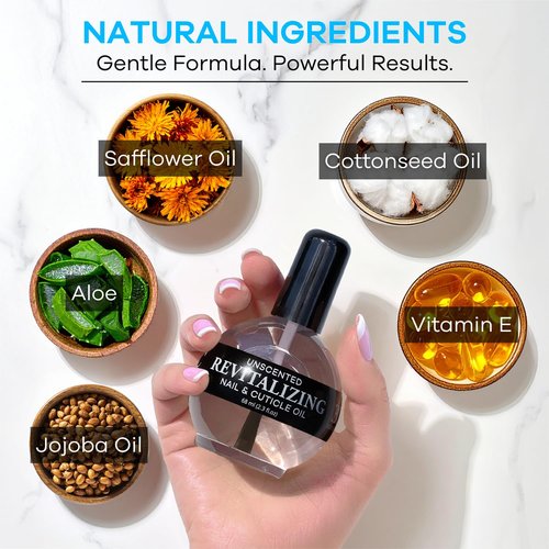 Ellie Chase Cuticle & Nail Care Oil - Moisturizing Formula with Jojoba, Aloe & Vitamin E | 2.3 Fl Oz