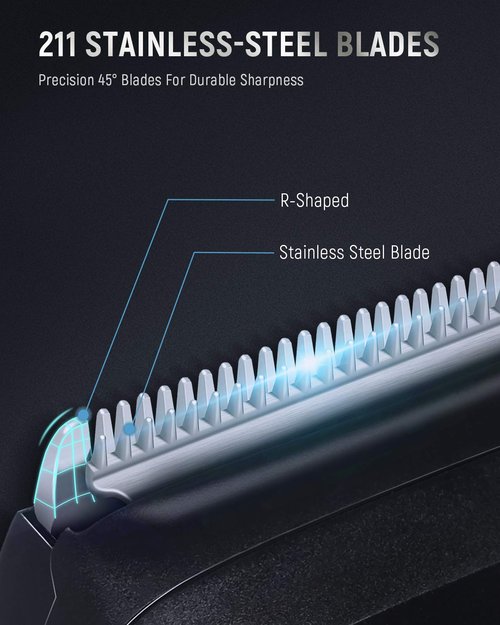 SUPRENT Beard Trimmer for Men- Adjustable Electric Beard Trimmer with 19 Length Settings, Cordless Mustache Trimmer for Men