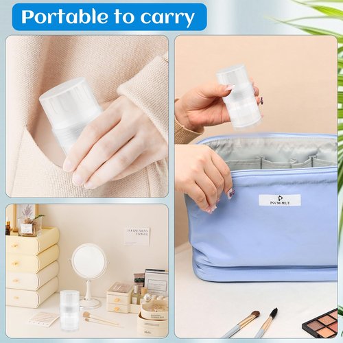 10 Pack 30g/1oz Empty Platic Deodorant Containers Top-Fill Deodorant Bottles Refillable Twist-Up Deodorant Tubes For DIY Deodorant Lip Balm Aromatherapy Lotion Stick (clear)