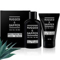 RUGGED & DAPPER Daily Duo Skincare Set for Men - Age Defense Moisturizer & Power Scrub Face Wash