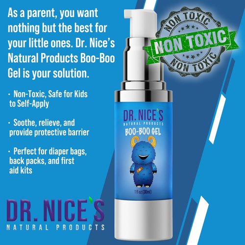 Dr. Nice's Boo-Boo Gel for Kids - Soothing Hydrogel for Cuts, Scrapes & Burns | 30 ML