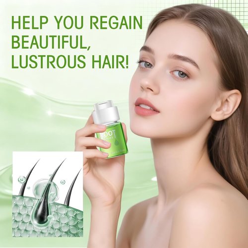 Hair Regrowth System - Fast-Absorbing Ginseng & Ginger Root Serum for Thicker Hair | Unisex Treatment
