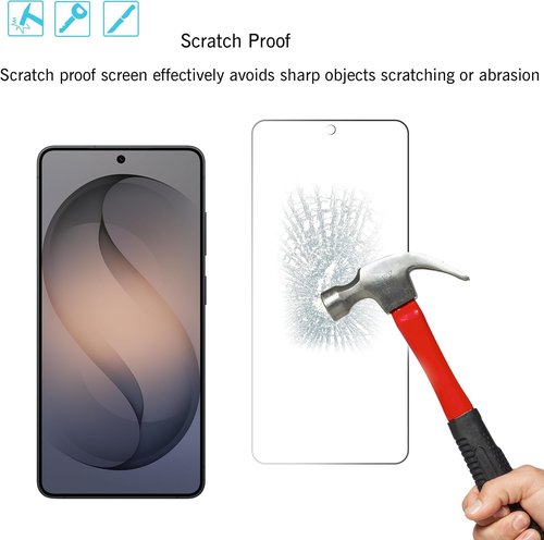 Ailun Glass Screen Protector for Galaxy S26 Ultra - 3 Pack + 2 Pack Camera Lens | 0.25mm Ultra Clear, Anti-Scratch
