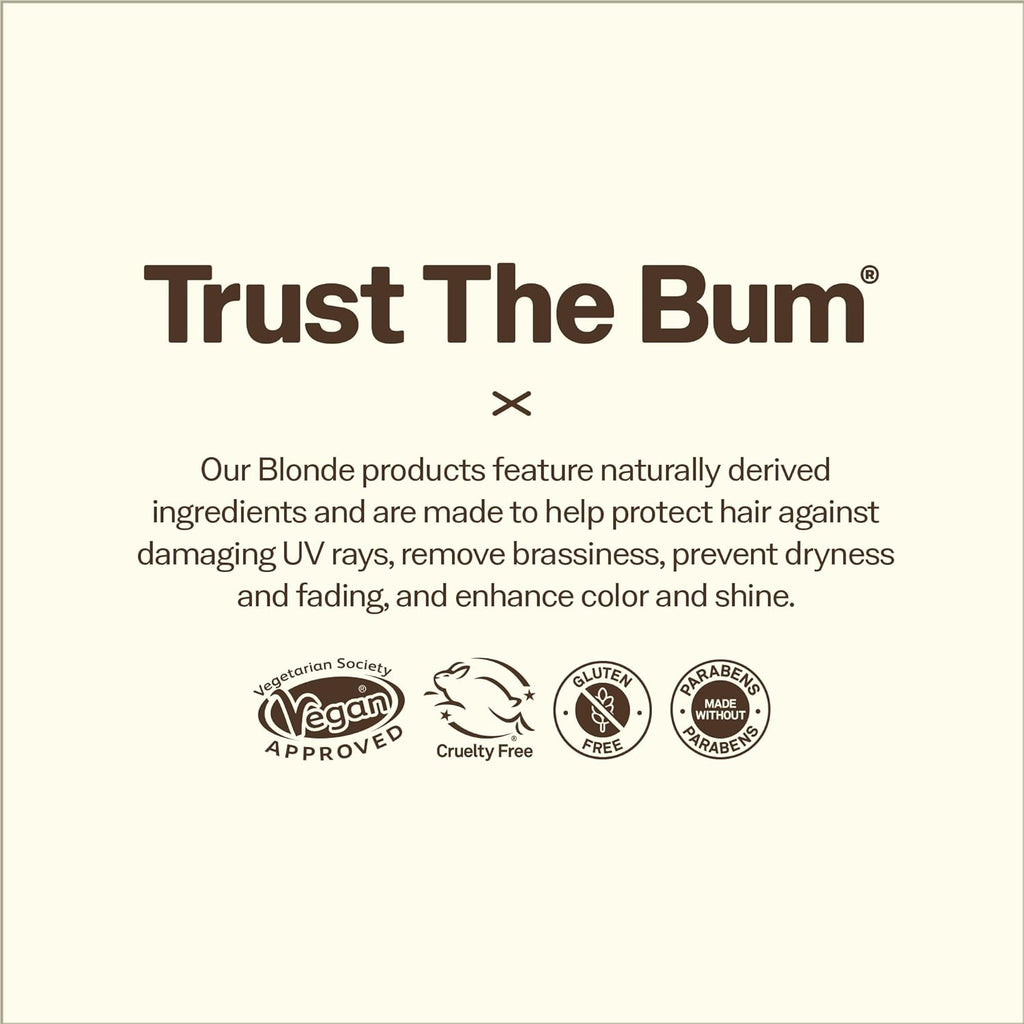 Sun Bum Blonde Purple Conditioner - Moisturizing & Brightening Formula - UV Protection & Color Toning for Blonde Hair - 10 oz