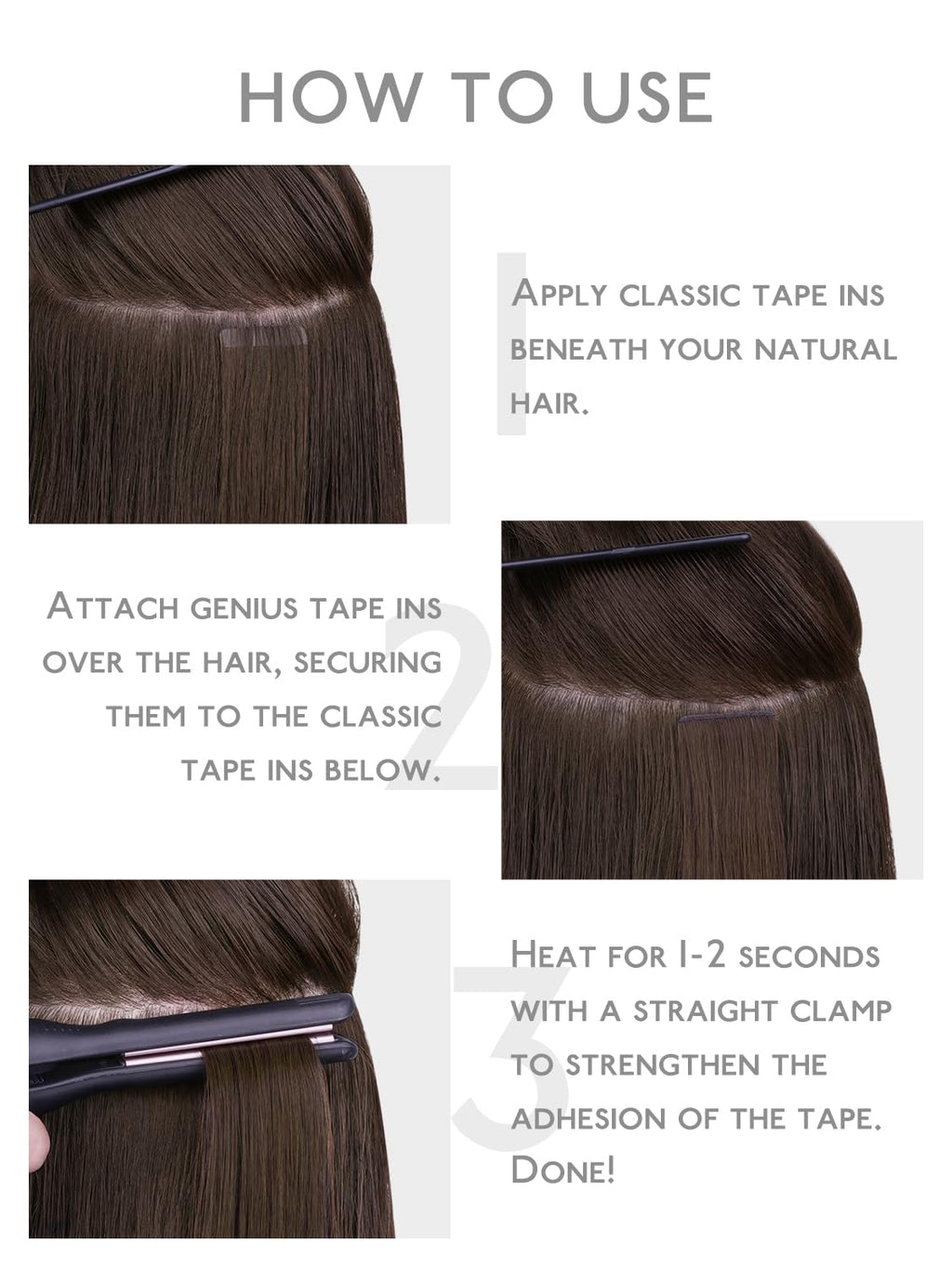 WENNALIFE Genius Seamless Tape in Hair Extensions Real Human Hair, 16 Inch 50g 20 pcs Jet Black Tape in Hair Extensions Remy Human Hair Luxury Invisible Straight Hair Hand Tied Inspired Edge Tape ins