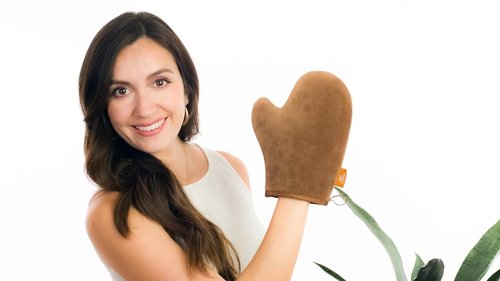 Self Tanning Mitt Applicator by [Brand Name] - Ultra Soft & Reusable Tanning Glove for Streak-Free Application