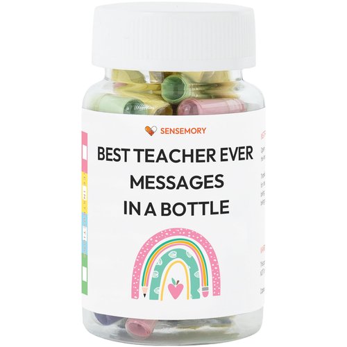 Hyperlama Teacher Gift: Appreciation Messages in a Bottle 50+ Heartfelt Notes for Women & Men, Perfect for Teacher Appreciation Week, Graduation, or End of Year Celebrations