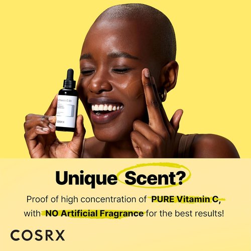 COSRX Pure Vitamin C 23% Serum - Hydrating Facial Serum with Vitamin E & Hyaluronic Acid | 0.7oz/20g for Fine Lines & Dull Skin