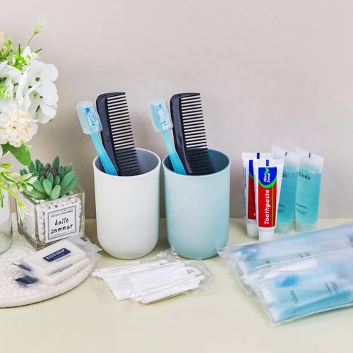 50 Kits Basic Toiletry Kits Homeless Personal Hygiene Kit Bulk Homeless Care Package Supplies Travel Toiletry Kit Homeless Hygiene Kit Bulk for Men Women Disposable Toiletry Kit(10-IN-1)
