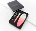 Spa-Rific Nail Clipper Set - 3pc Nano File & Ultra Wide Jaw Clipper Kit | Coral Pink Ombre Manicure Tools