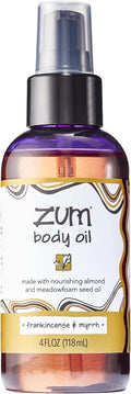 Indigo Wild Zum Frankincense & Myrrh Body Oil - Nourishing Massage Oil for Hydration - 4 fl oz