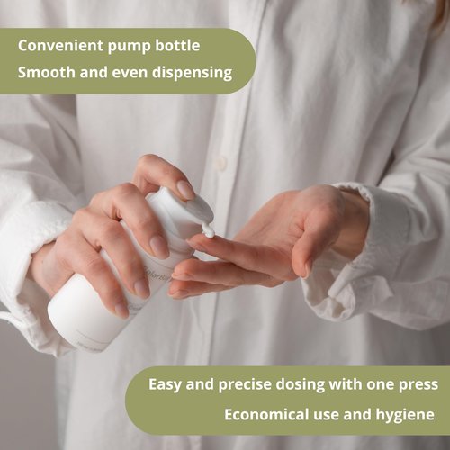 Solar Bay Hand Cream for Dry Cracked Hands-Shea Butter & Jojoba Oil-Moisturizing Lotion for Extremely Dry Skin, Fingertip & Cuticle Care-Vitamin E & Panthenol-For Women & Men-Airless Pump Bottle