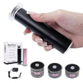 AprElm 4.8IN Longer Electric Foot Callus Remover with 120pcs Sandpaper Discs, Professional Aluminum Callus Remover for Feet, Stepless Speed Control Pedicure Tools for Dead Skin (Black-pro)