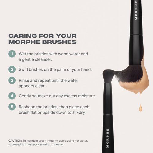 Morphe V105 Dense Edged Concealer Brush - Vegan Pro Series Makeup Brush for Liquid & Cream Makeup - Provides Concentrated Coverage in a Single Press (1 Count)