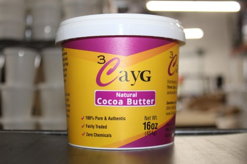 3CAYG Natural Cocoa Butter 1LB Raw Unrefined- Luxurious Skin Moisturizer and Hair Conditioner