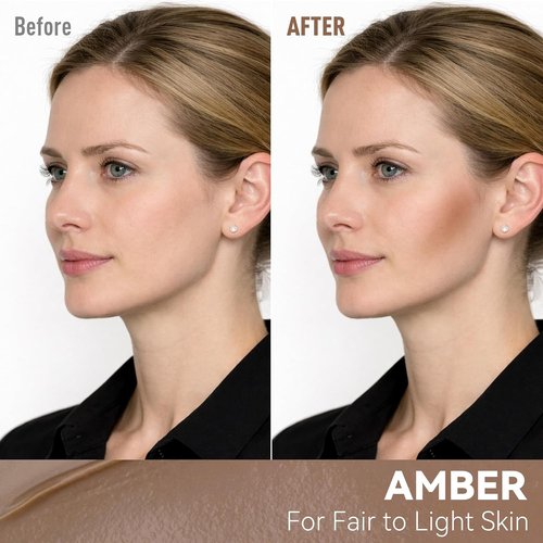 FV Cool Toned Contour Stick - Creamy, Blendable Formula for Natural Face Sculpting | Long-Lasting, Waterproof, 01 Amber