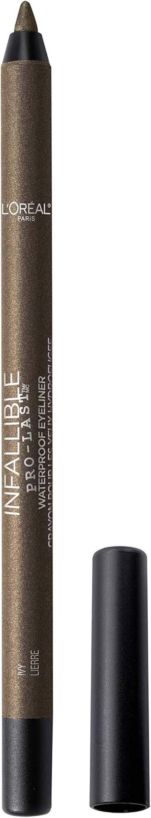 L'Oreal Paris Infallible Pro-Last Eyeliner - Waterproof, Smudge-Resistant, Easy Application, Ivy, 0.042 oz.