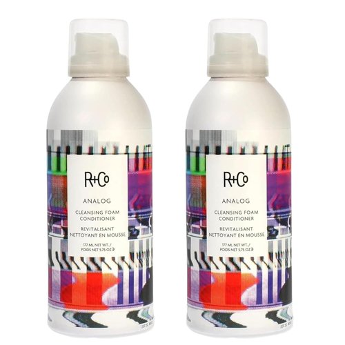 R+Co ANALOG Cleansing Foam Conditioner - Lightweight, Frizz-Reducing Formula for All Hair Types