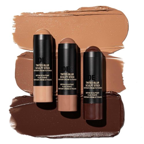 Nudestix Tinted Blur Sculpt Stick - Cream-to-Powder Matte Contour for Natural Definition | Lightweight, Blendable, Vegan Makeup