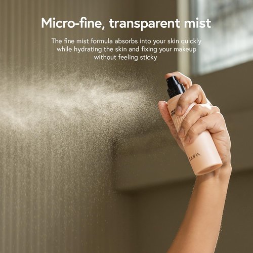 LUNA Long Lasting Setting Fixer Spray - Weightless Micro-Fine Mist for Natural Finish | 3.3 fl oz
