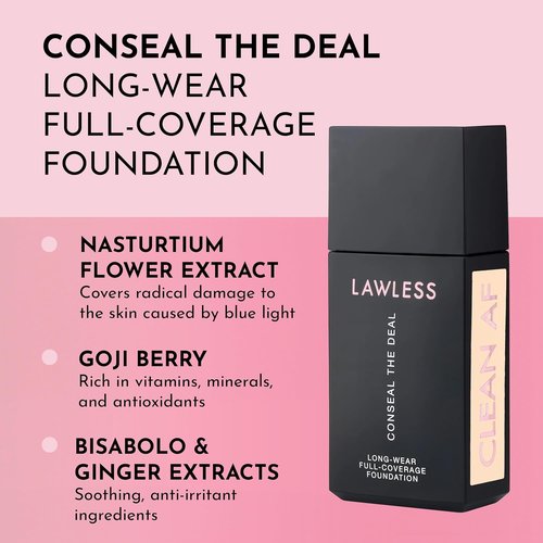 Lawless | Conceal The Deal Foundation - Cristallo - Long-Wear, Full-Coverage, Natural Finish