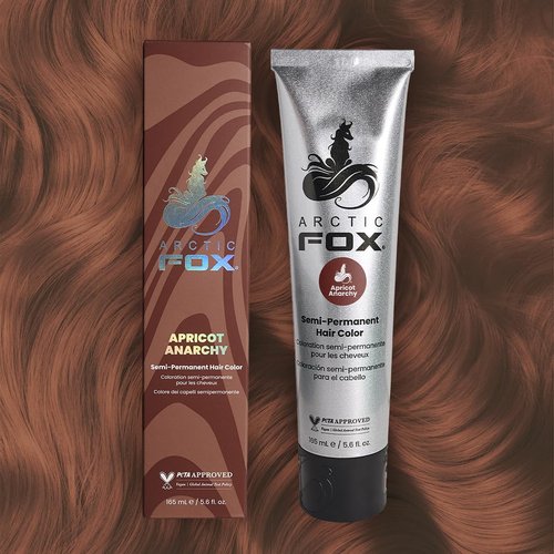 Arctic Fox Semi-Permanent Hair Dye - Apricot Anarchy | Vegan, Cruelty-Free, Ammonia-Free - 5.6 fl oz