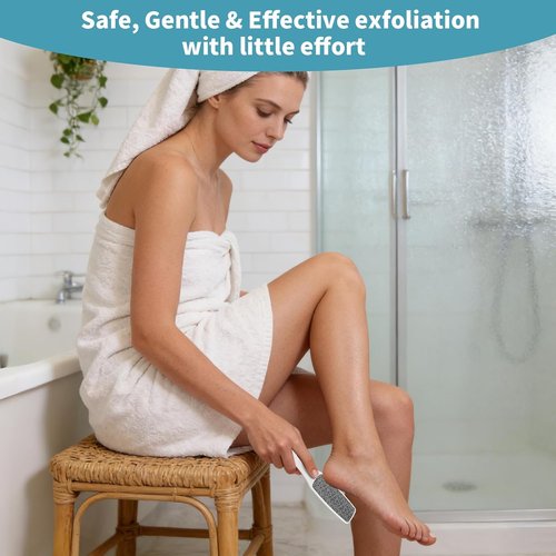 Fu Store Foot Callus Remover - Durable Hard Skin Remover & Pedicure Tool for Soft, Smooth Feet (White)