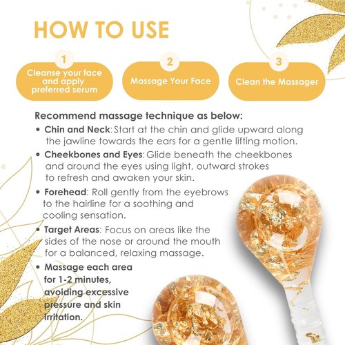 Lazzybeauty Ice Globes Facial Massage Tools, Cryo Cooling Ball for Face & Eye Relief, Beauty Spa Tool for Relaxing and Refreshing Skincare Routine