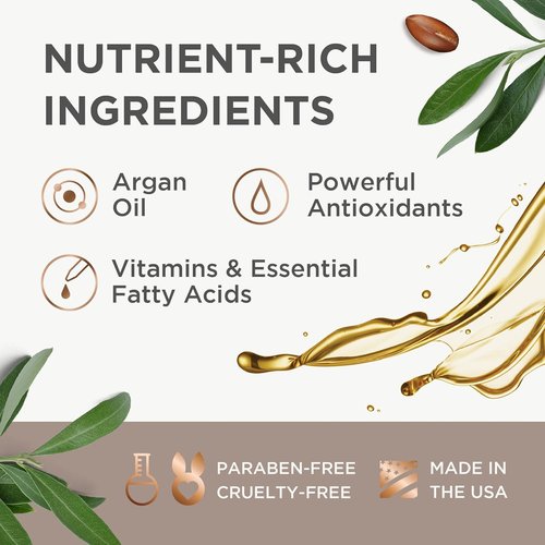 Argan Magic Nourishing Body Oil - Intense Hydration with Argan & Almond Oil | Paraben Free, 6 FL Oz