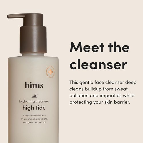 Hims High Tide Hydrating Daily Cleanser - Moisturizing Facial Cleanser with Hyaluronic Acid & Squalane - 6.8 Fl Oz