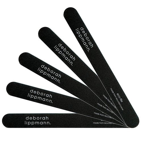 Deborah Lippmann Eco File Nail Set | Pack of 5 Professional Emery Boards | 7 Inch File with Durable 240 Grit Emery Board | Made from Recycled Paper, 1 Count (Pack of 1)