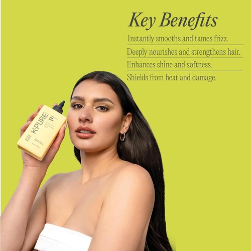 K-Pure Miracle 8 Keratin Hair Serum - Instant Deep Conditioning Treatment | Sulfate-Free, Argan Oil Formula for Repairing Dry, Damaged Hair