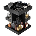 DHLANROY Cologne Organizer for Men, 3-Tier Rotating Perfume Stand - Large Capacity Wooden Display Shelf & Storage for Fragrance, Watch, Sunglasses - Modern Desk, Dresser Top, Bathroom Organizer - Birthday Anniversary Ideal Gift for Husband, Boyfriend, Fat