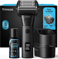 Trimcoo Electric Shaver for Men - 5-Blade Foil Razor Kit | Gentle on Sensitive Skin, USB-C Charging, 180min Runtime, IPX7 Wet/Dry Use