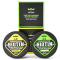 2 Pack Beard Balm Set for Men – Natural & Vanilla Scented 4X Concentration Biotin Butters – Non-Itchy, Style, Soften & Promote Growth – Beard Care Gift Set