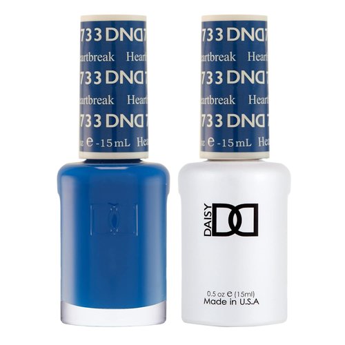 DND Gel Polish Set - Blue Collection | UV/LED Gel Polish & Air Dry Nail Lacquer Duo, 0.5 Fl Oz