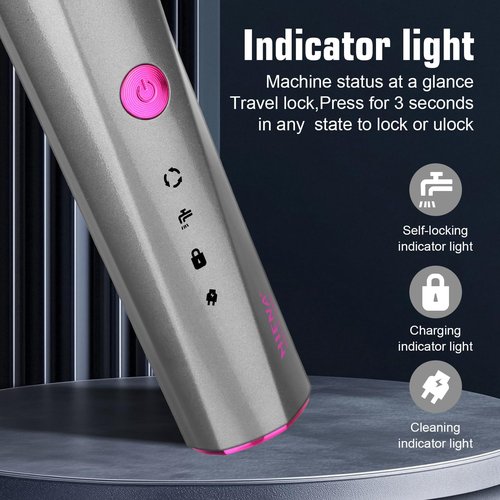 HIENA PRO Professional Beard Trimmer - 3-in-1 Cordless Grooming Tool for Men | Rechargeable Facial, Ear & Nose Clippers