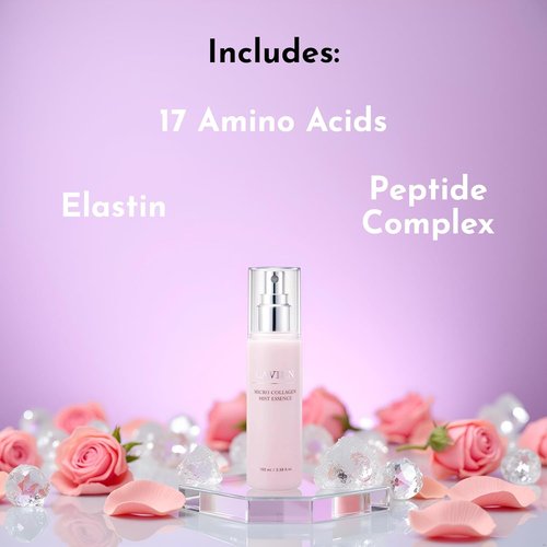 Lavien Micro Collagen Mist Essence - Hydrating Facial Spray for Redness Relief | 3.38 Fl Oz