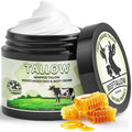 MINIBIRD Beef Tallow for Skin, Tallow and Honey Balm, 100% Organic Beef Tallow Blam Grass Fed Finished Whipped Tallow, Unscented Face Cream Moisturizer Body Lotion Skin Care for Sensitive