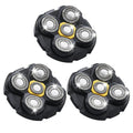 Shaver Replacement Heads Compatible with Microtouch Titanium Head Shaver, for Bald Men 3 Pack