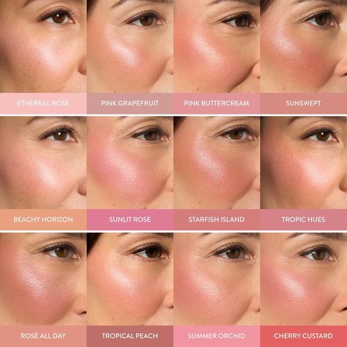 Laura Geller New York Baked Blush-N-Brighten Marbleized Blush - Tropic Hues | Satin Finish, Buildable Color